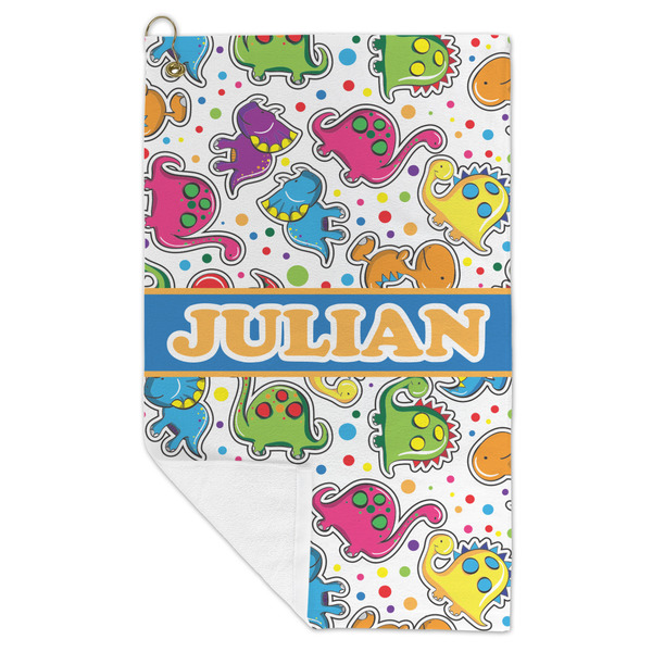 Dinosaur Print Microfiber Golf Towels - FOLD