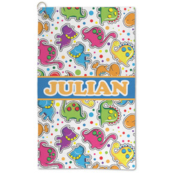 Dinosaur Print Microfiber Golf Towel - Large (Personalized)