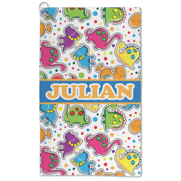 Custom Dinosaur Print Microfiber Golf Towel - Large (Personalized)