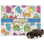 Dinosaur Print Dog Blanket - Regular (Personalized)