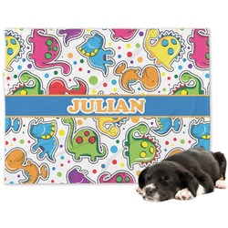 Dinosaur Print Dog Blanket - Regular (Personalized)