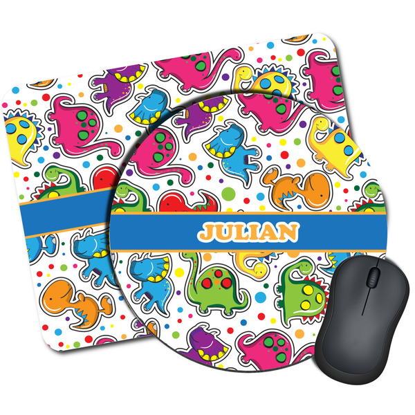 Custom Dinosaur Print Mouse Pad (Personalized)