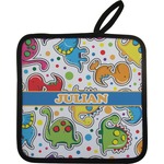 Dinosaur Print Pot Holder w/ Name or Text