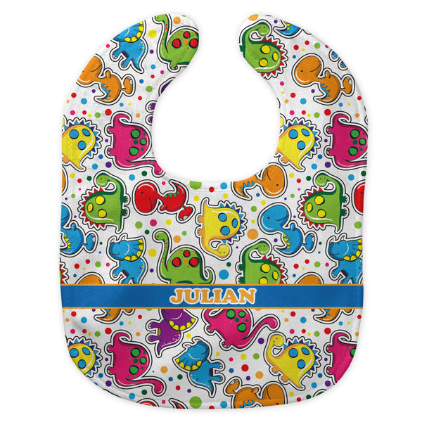 Dinosaur Print New Bib Flat Approval