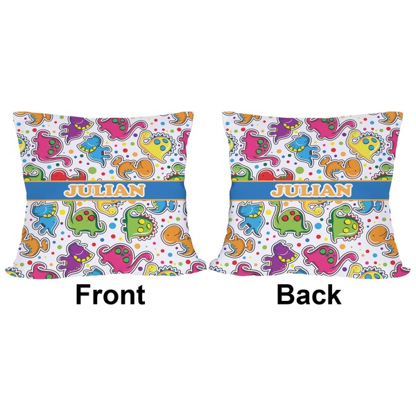 Dinosaur Print Outdoor Pillow - 18x18