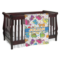 Dinosaur Print Baby Blanket (Personalized)