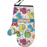 Dinosaur Print Left Oven Mitt (Personalized)