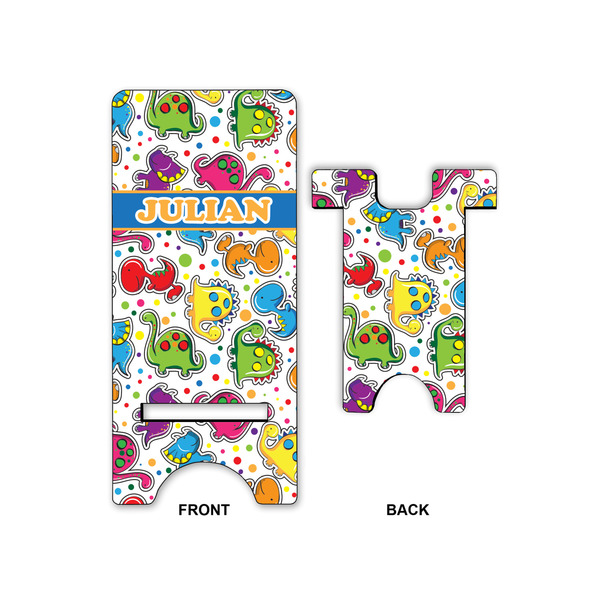 Dinosaur Print Phone Stand - Front & Back