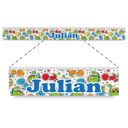 Dinosaur Print Plastic Ruler - 12" (Personalized)