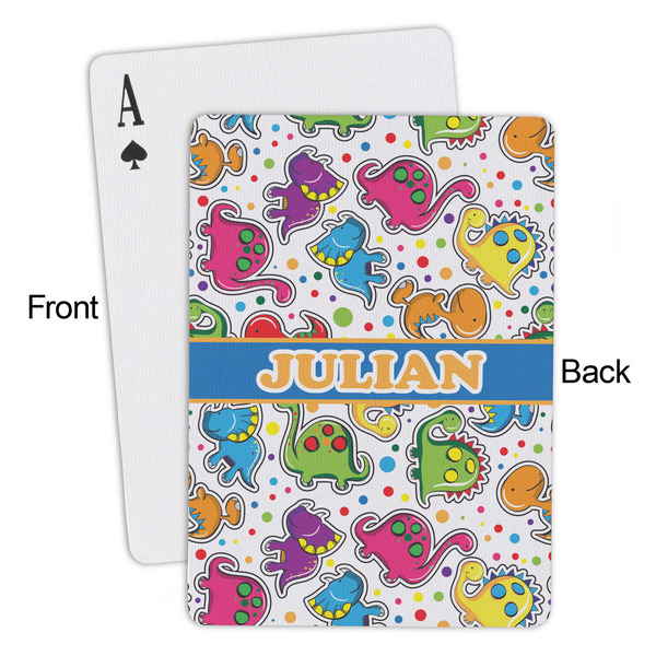 Dinosaur Print Playing Cards - Approval