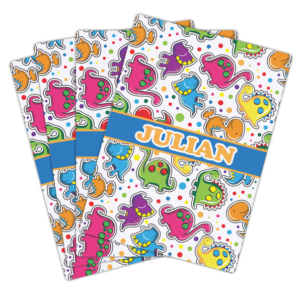 Dinosaur Print Playing Cards - Hand Back View