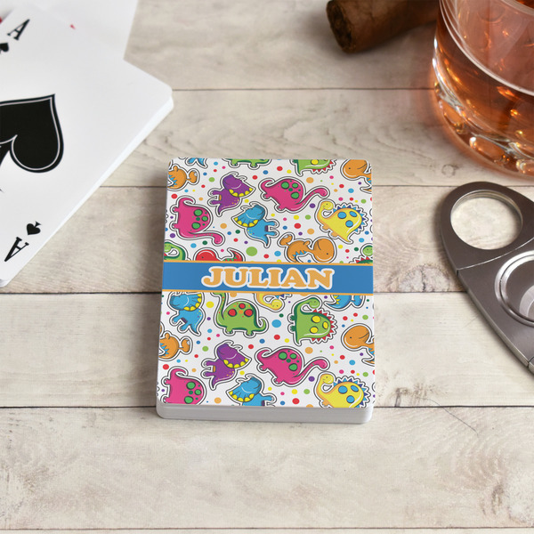 Dinosaur Print Playing Cards - In Context
