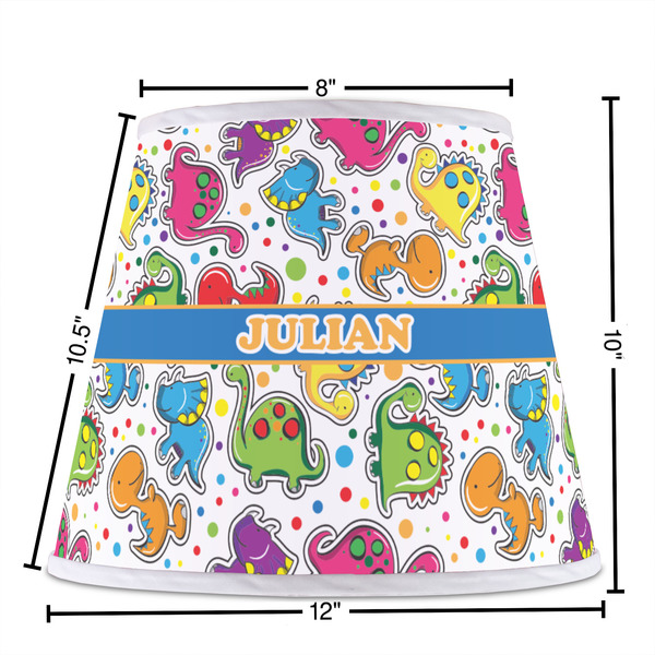 Dinosaur Print Poly Film Empire Lampshade - Dimensions