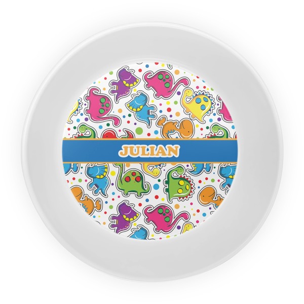Dinosaur Print Melamine Bowl - Center