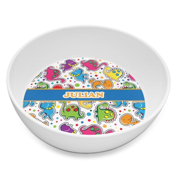 Custom Dinosaur Print Melamine Bowl - 8 oz (Personalized)