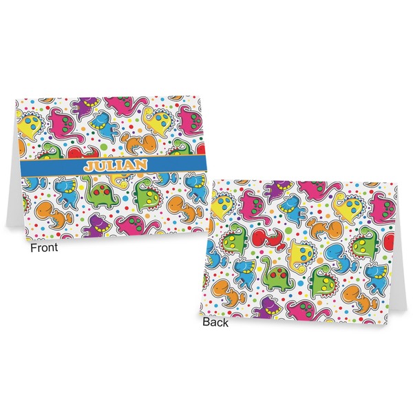 Dinosaur Print Postcard - Front and Back