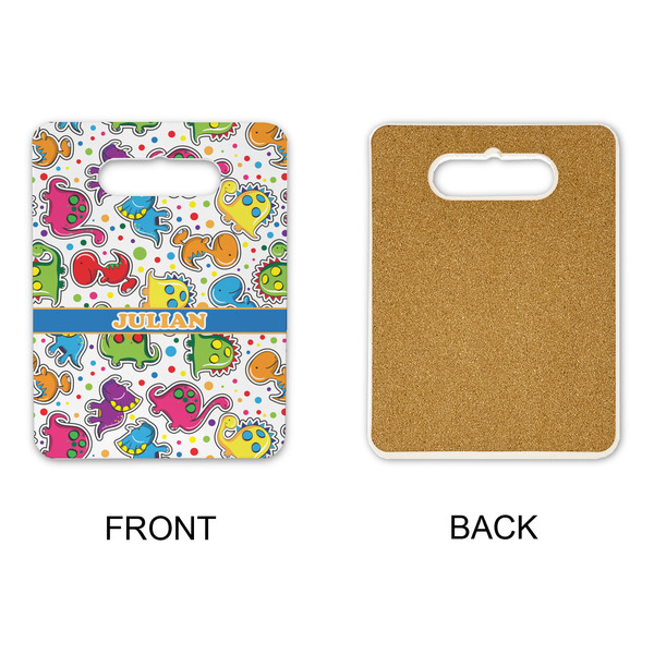 Dinosaur Print Rectangle Trivet with Handle - APPROVAL