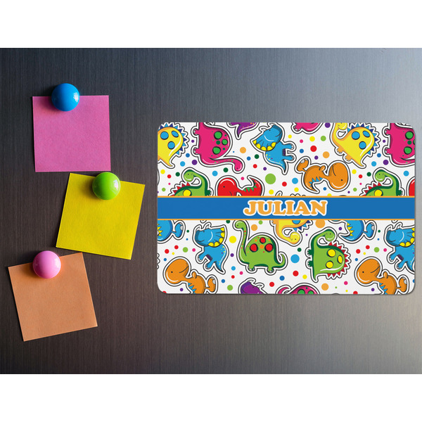 Dinosaur Print Rectangular Fridge Magnet - LIFESTYLE