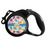 Dinosaur Print Retractable Dog Leash (Personalized)