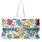 Dinosaur Print Large Tote Bag with Rope Handles (Personalized)