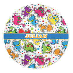 Dinosaur Print 5' Round Indoor Area Rug (Personalized)