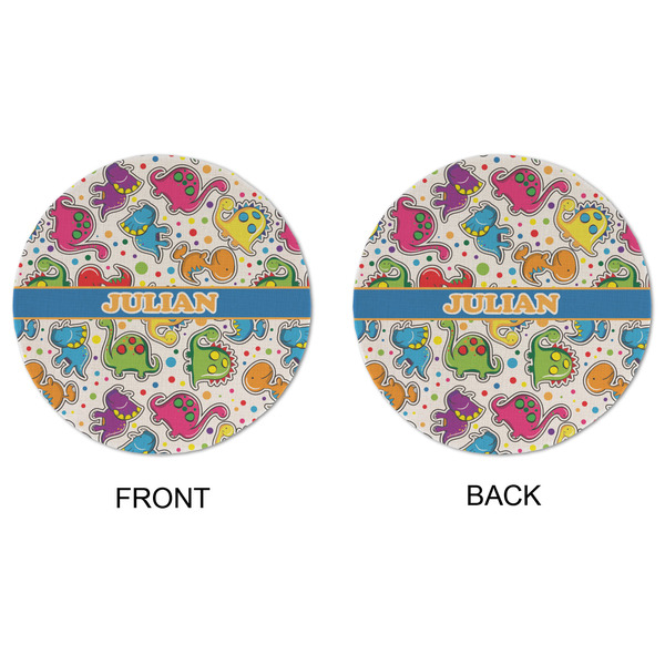 Dinosaur Print Round Linen Placemats - APPROVAL (double sided)