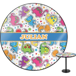 Dinosaur Print Round Table (Personalized)