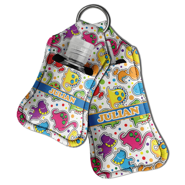Dinosaur Print Sanitizer Holder Keychain - Both in Case (PARENT)