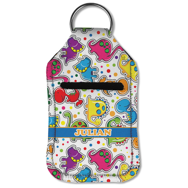 Dinosaur Print Sanitizer Holder Keychain - Small (Front Flat)