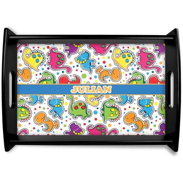 Custom Dinosaur Print Wooden Tray (Personalized)