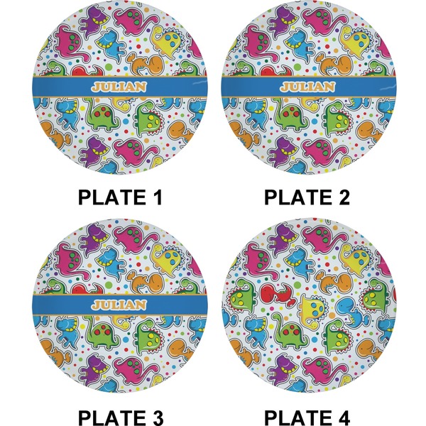Dinosaur Print Set of Appetizer / Dessert Plates (Approval)
