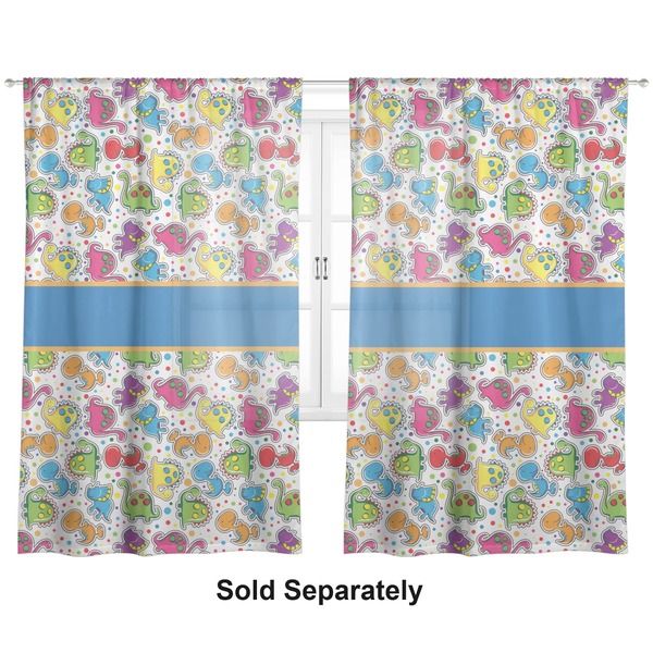 Dinosaur Print Sheer Curtains