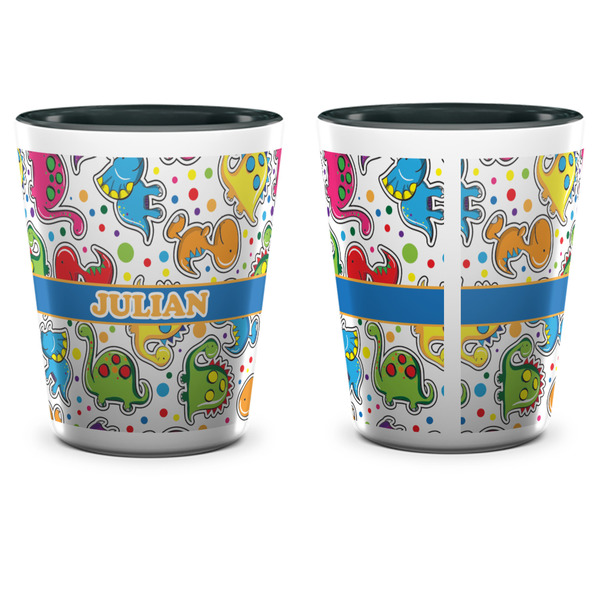 Dinosaur Print Shot Glass - Two Tone - APPROVAL