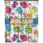 Dinosaur Print Extra Long Shower Curtain - 70"x84" (Personalized)