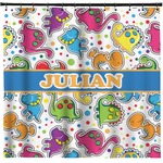 Dinosaur Print Shower Curtain - Custom Size (Personalized)