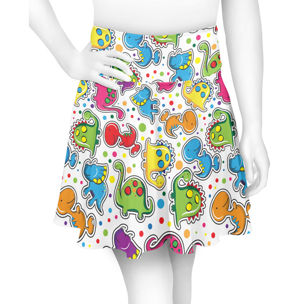 Custom Dinosaur Print Skater Skirt - X Large