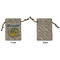 Dinosaur Print Small Burlap Gift Bag - Front Approval