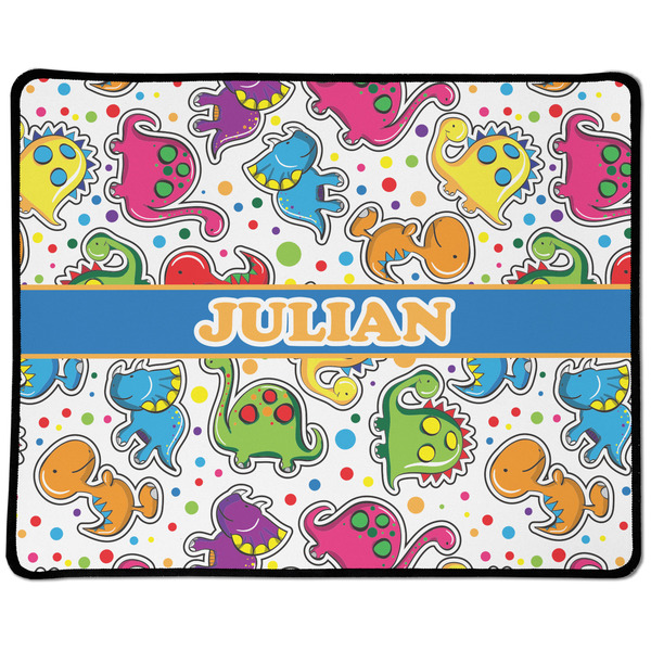 Custom Dinosaur Print Large Gaming Mouse Pad - 12.5" x 10" (Personalized)
