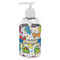 Dinosaur Print Plastic Soap / Lotion Dispenser (8 oz - Small - White) (Personalized)