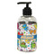 Dinosaur Print Plastic Soap / Lotion Dispenser (8 oz - Small - Black) (Personalized)