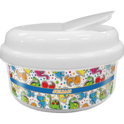 Dinosaur Print Snack Container (Personalized)