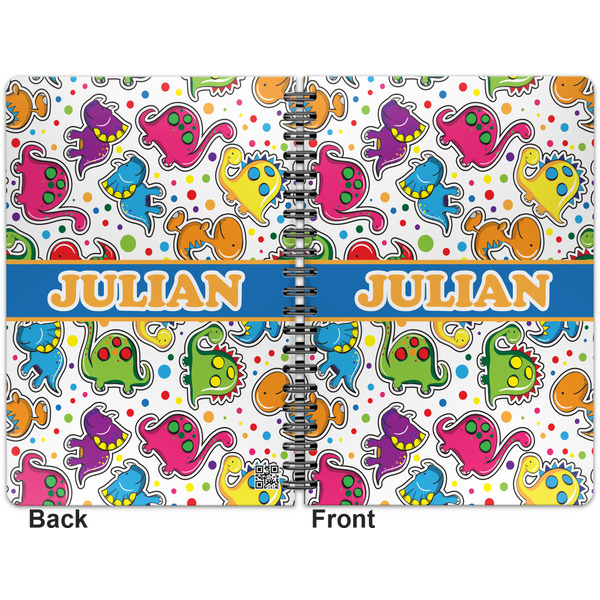 Dinosaur Print Spiral Journal 7 x 10 - Apvl