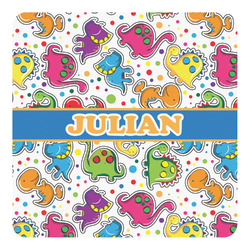 Dinosaur Print Square Decal - Small (Personalized)