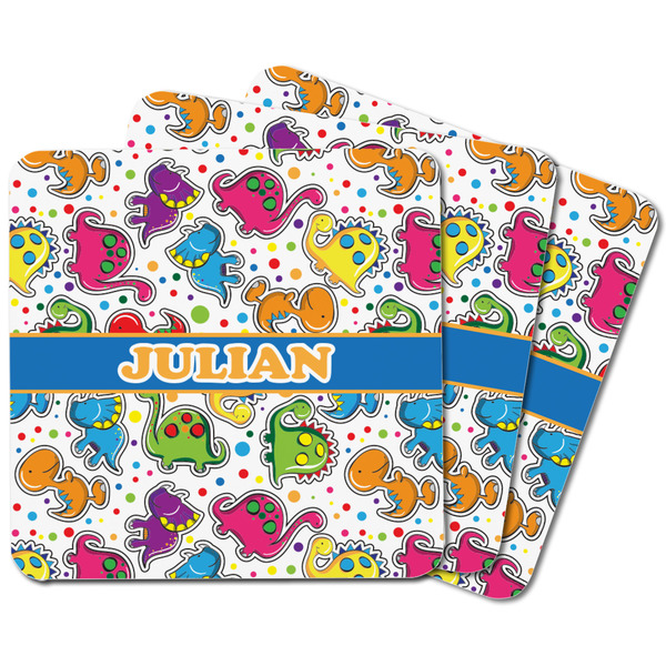 Dinosaur Print Square Fridge Magnet - MAIN