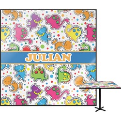 Dinosaur Print Square Table Top - 24" (Personalized)