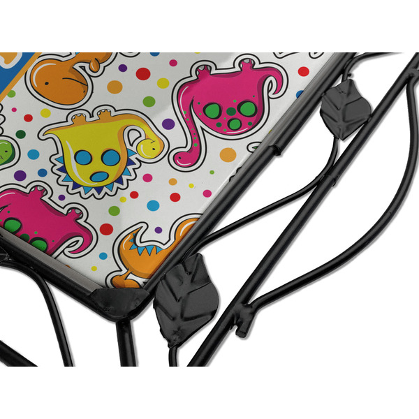 Dinosaur Print Square Trivet - Detail