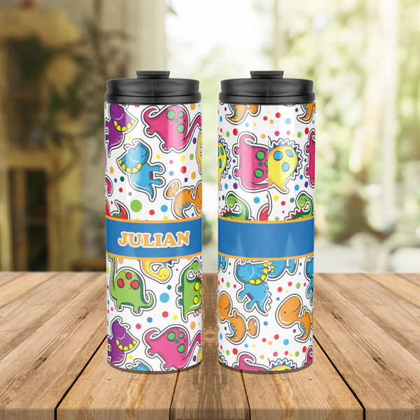 Dinosaur Print Stainless Steel Tumbler - Lifestyle