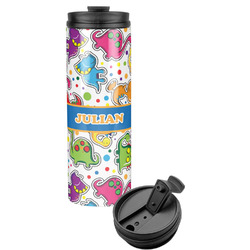 Dinosaur Print Stainless Steel Skinny Tumbler (Personalized)