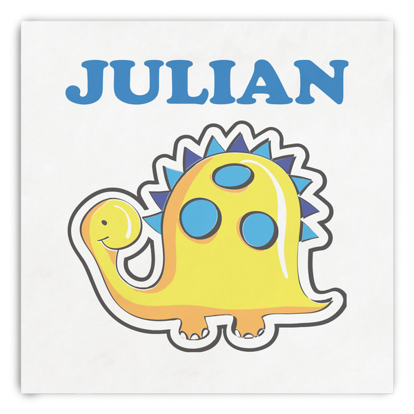 Custom Dinosaur Print Paper Dinner Napkins (Personalized)