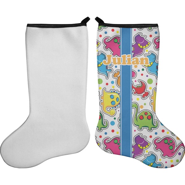 Dinosaur Print Stocking - Single-Sided - Approval